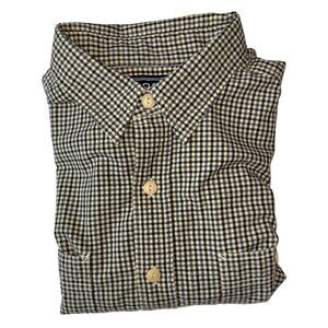 POLO Sport Ralph Lauren Long Sleeve Shirt Large Cotton Blue White‎ Check